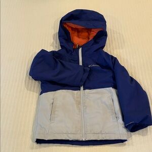 Columbia Navy and Light Gray Hooded Jacket